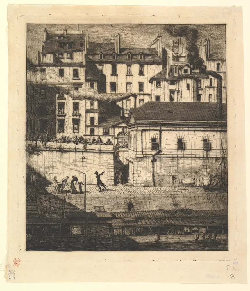 La Morgue, eau-forte de Charles Meryon